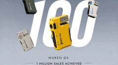 黄色 Wuben G5 EDC 手电筒
