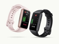 Honor Band 7智能手表具有健康功能，如SpO2和心率监测。(图片来源: JD.com)