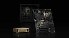 Nvidia 即将推出的 N1X 笔记本电脑 CPU 再次亮相 Geekbench（图：Nvidia DGX Spark 迷你 PC 和主板；图片来源：Nvidia）。