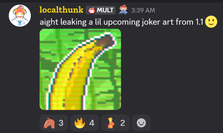 (图片来源：Localthunk via Balatro Discord）