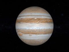 显示木星及其大红斑的图像。(图片来源：Hphotostudio - Pixabay）