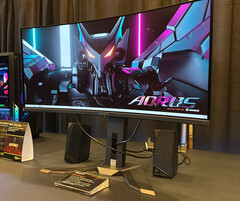 技嘉 AORUS MO34WQC 是传闻中采用三星 Display 新款 34 英寸 QD-OLED 面板的显示器之一。(图片来源：TFTCentral）