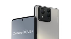 Zenfone 11 Ultra 渲染图。(来源：Evleaks）