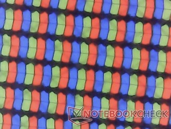 来自光泽覆盖层的锐利 RGB 子像素