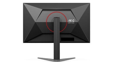 AOC Q27G4SMN 游戏显示器后视图。(图片来源:DisplaySpecifications)