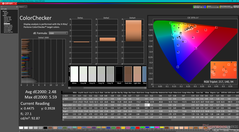 校准前的 ColorChecker