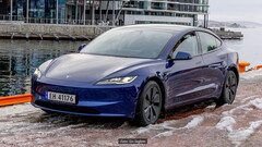 Model 3 高地冬季续航测试（图片：Siv Seglem/Motor）。