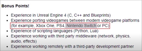 来自2019年的帖子，内容为 "Nintendo Switch"。(图片来源：通过Doctre81)