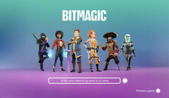 Bitmagic 人工智能生成游戏平台接受封闭 alpha 测试的申请。(来源：Bitmagic）
