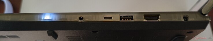 右侧线路输出/输入，USB-C 3.1（DP 1.4a，PD），USB-A 3.1，HDMI 2.1，DC-输入
