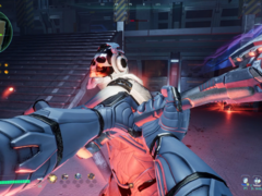 在《死亡地带》（Deadzone：在《死亡地带：游侠》中，玩家要在程序生成的房间中战斗，并抢夺元素升级。图为游戏截图。(图片来源：Steam）