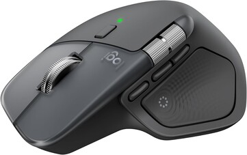 黑色罗技 MX Master 4。(图片来源：亚马逊）