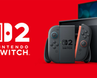 任天堂 Switch 2 游戏机，如图所示，在其徽标右侧