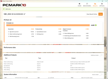 电池模式下的PCMark10