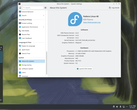 运行 Fedora Linux 的桌面环境，如图所示。