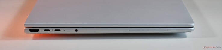 左侧:HDMI、2个Thunderbolt 4接口、3.5毫米音频接口