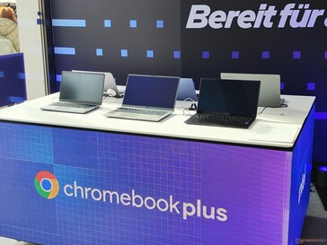 英特尔体验店中的 Chromebook（图片来源：Benjamin Herzig）