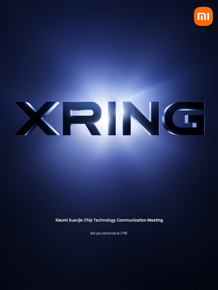 即将举行的小米Xring直播活动的预告图