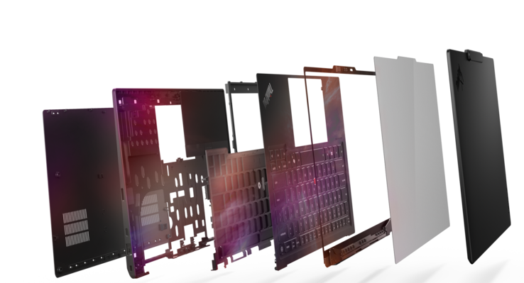 联想 ThinkPad X1 Carbon 14 代灵光版：太空框架设计（图片来源：联想）