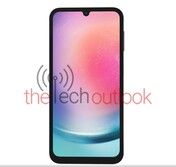 Galaxy A24--黑色。(图片来源：Thetechoutlook)