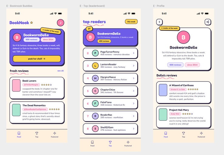 故意制造漏洞的书评应用程序截图。