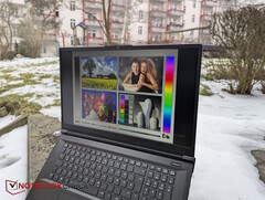 Apex 17 室外，背景为雪景