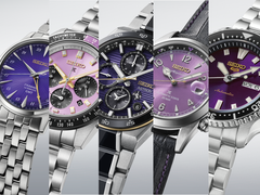图中从左至右依次为:精工Presage HCB006J1、Prospex HBJ005、Astron HAB011J1、Alpinist HBC006J1以及5 Sports HDB003。