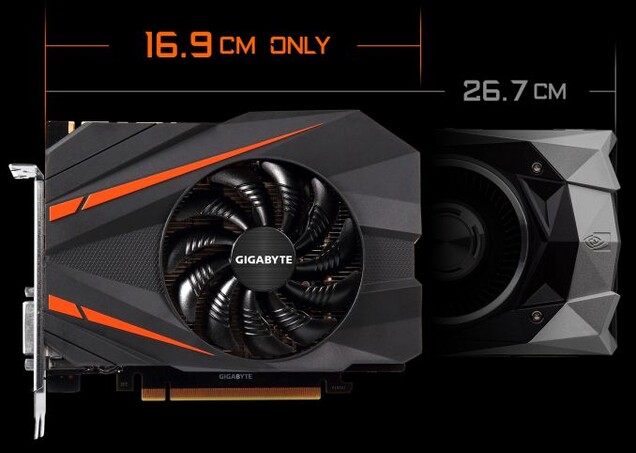 ITX 尺寸的 GTX 1080，那些适合 Vega 64 梦寐以求的构建的 GTX 1080 怎么样？我们还记得吗？(图片：技嘉）
