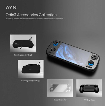 AYN Odin 3 可选配各种配件。(图片来源：AYN Technologies）
