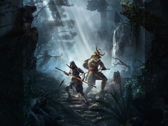 刺客信条：阴影》中的主角直江（左）和安介（右）。(图片来源：育碧）