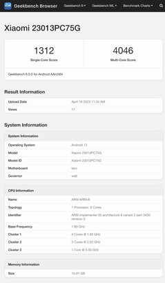 (图片来源：Geekbench)