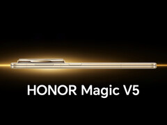 Magic V5 传闻中的 &quot;丝绸金 &quot;配色。(图片来源：Honor - 已编辑）