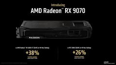 AMD Radeon RX 9070。(图片来源：AMD）