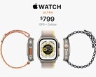 Garmin间接声称，与Apple Watch Ultra相比，其Enduro 2智能手表的电池寿命更出色（图片：Apple ）。