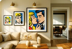 Fraimic 旨在与艺术印刷品无缝集成。(图片来源:Fraimic)