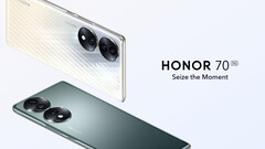 Honor 70有一个6.67英寸的显示屏和一个显示屏内指纹扫描仪。(图片来源:Honor)