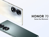 Honor 70有一个6.67英寸的显示屏和一个显示屏内指纹扫描仪。(图片来源:Honor)