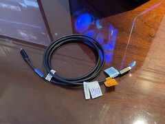 尚未提供：目前正在测试长度为两米的 DP80 Active 电缆。(图片：Andreas Sebayang/Notebookcheck.com）