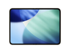 Apple 当前的 iPhone Fold 原型机展开后的概念效果图。(图片来源：via Digital Chat Station）