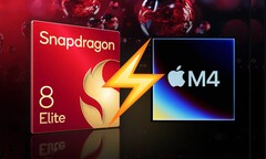 由于采用了 Armv9-A，骁龙 8 代精英版 2 可能在单核性能上击败 M4 iPad Pro。(图片来源：Apple, 高通公司，经编辑）