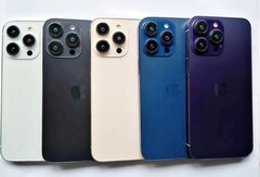 除了常规的银色、灰色和金色外，iPhone 14 Pro和iPhone 14 Pro Max还可能有两种全新的颜色（图片：Yogesh Brar）。
