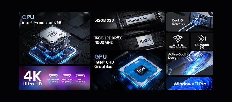 4 核英特尔 N95 是一款非常普通的芯片。