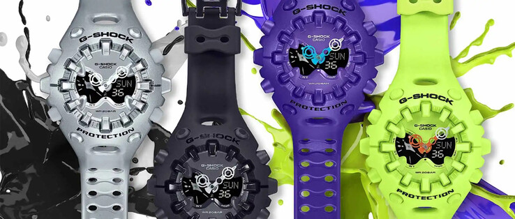 卡西欧 G-Shock GA-V01 手表有四种颜色。(图片来源：卡西欧）