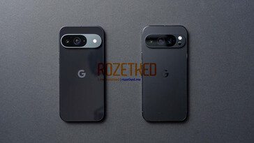 从左到右依次为 Pixel 9 和 Pixel 9 Pro。(图片来源：Rozetked）