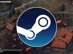 一张展示 Steam 标志和游戏《王座之战：巫师传说》的图片，该游戏现正八折优惠。