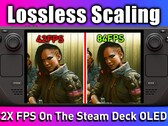 Steam Deck OLED 上的无损缩放在初步测试中显示出积极效果（图片来源：ETA Prime）