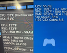 截屏显示 PS3 的 RSX GPU 和 CELL CPU 分别超频至 850 MHz 和 4.1 GHz(图片来源:Modyfikator89 on X)