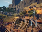 一张展示《Survival: Fountain of Youth》中建筑的图片，该游戏目前正在 Steam 上发售。