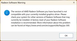 预配置的系统不能打开Radeon软件。