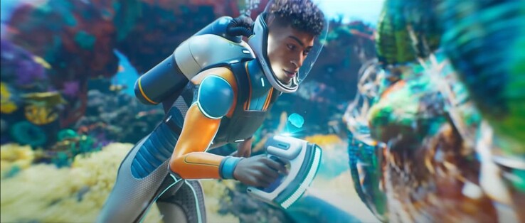 Subnautica 2》预告截图（图片来源：YouTube 上的《Subnautica 2》）。
